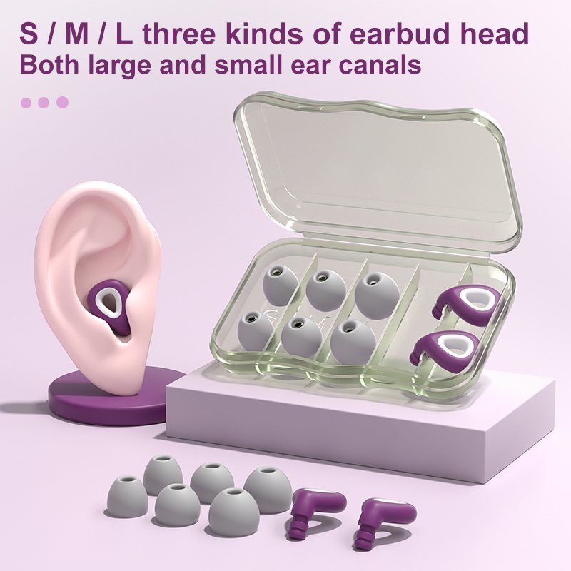 Silicone water droplet concert earplugs, best for swimming noise reduction, Loop earplugs for work and rest