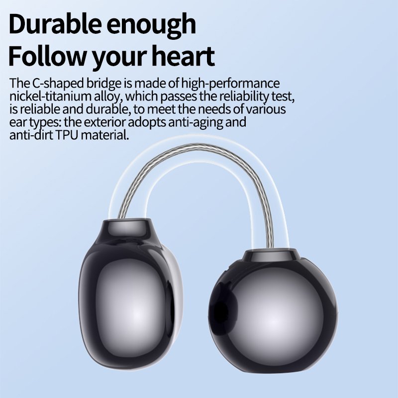 Factory Direct Open Ear Wireless Stereo Earbuds EarClipping OWS Hearing Protection Earphones & Headphones for Sports