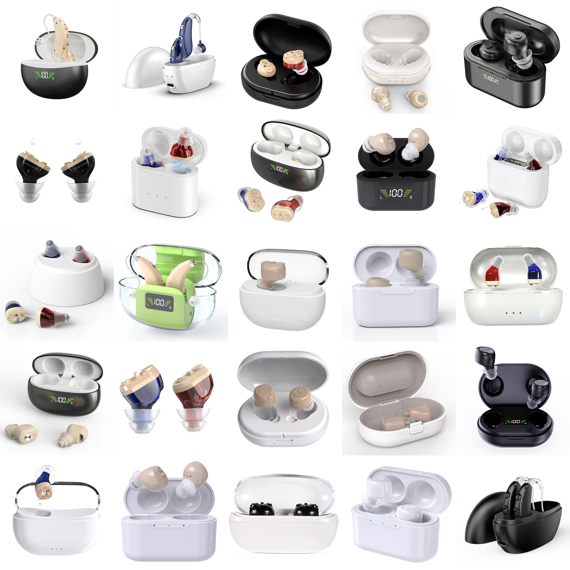 Factory new products high-end invisible CIC hearing aids with UV case sterilization health protection wholesale hearing aids