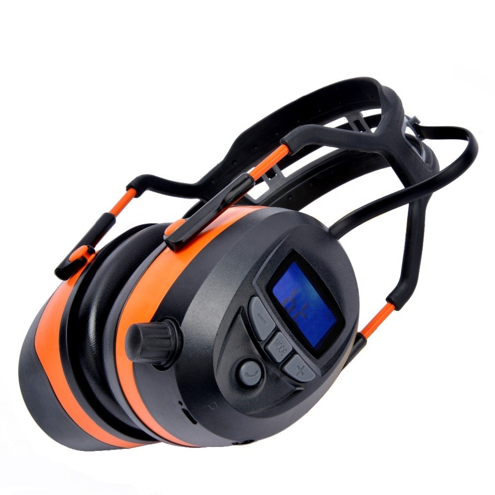 VERTAK Blue-tooth MP3 Noise-Reduction Safety Earmuffs Ear Hearing Protection With Radio