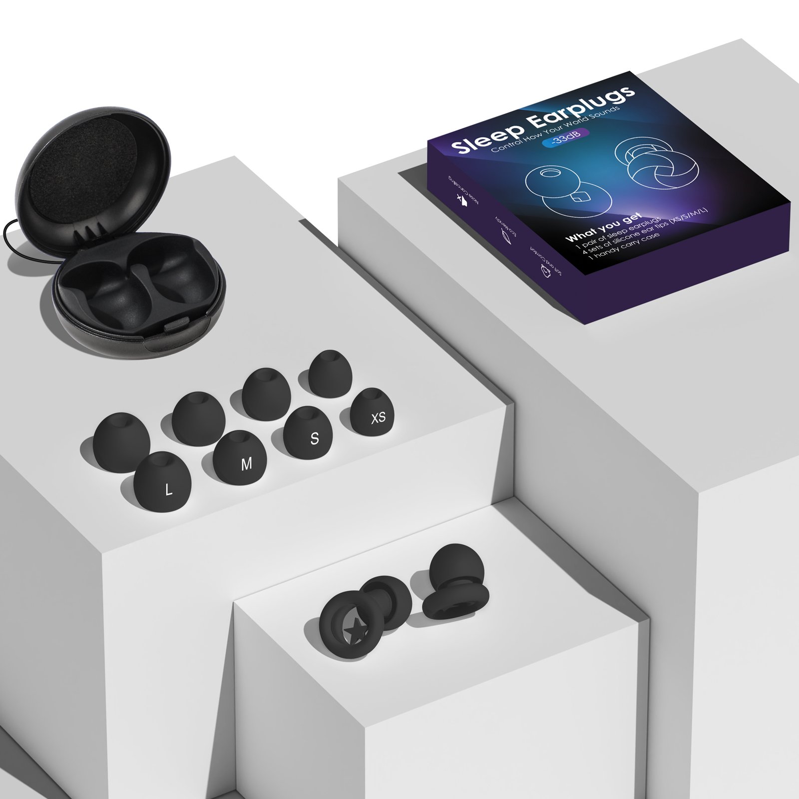 Custom Logo Sleeping Ear plugs Noise Reduction Silicone Noise Cancelling Ear Plugs for sleep