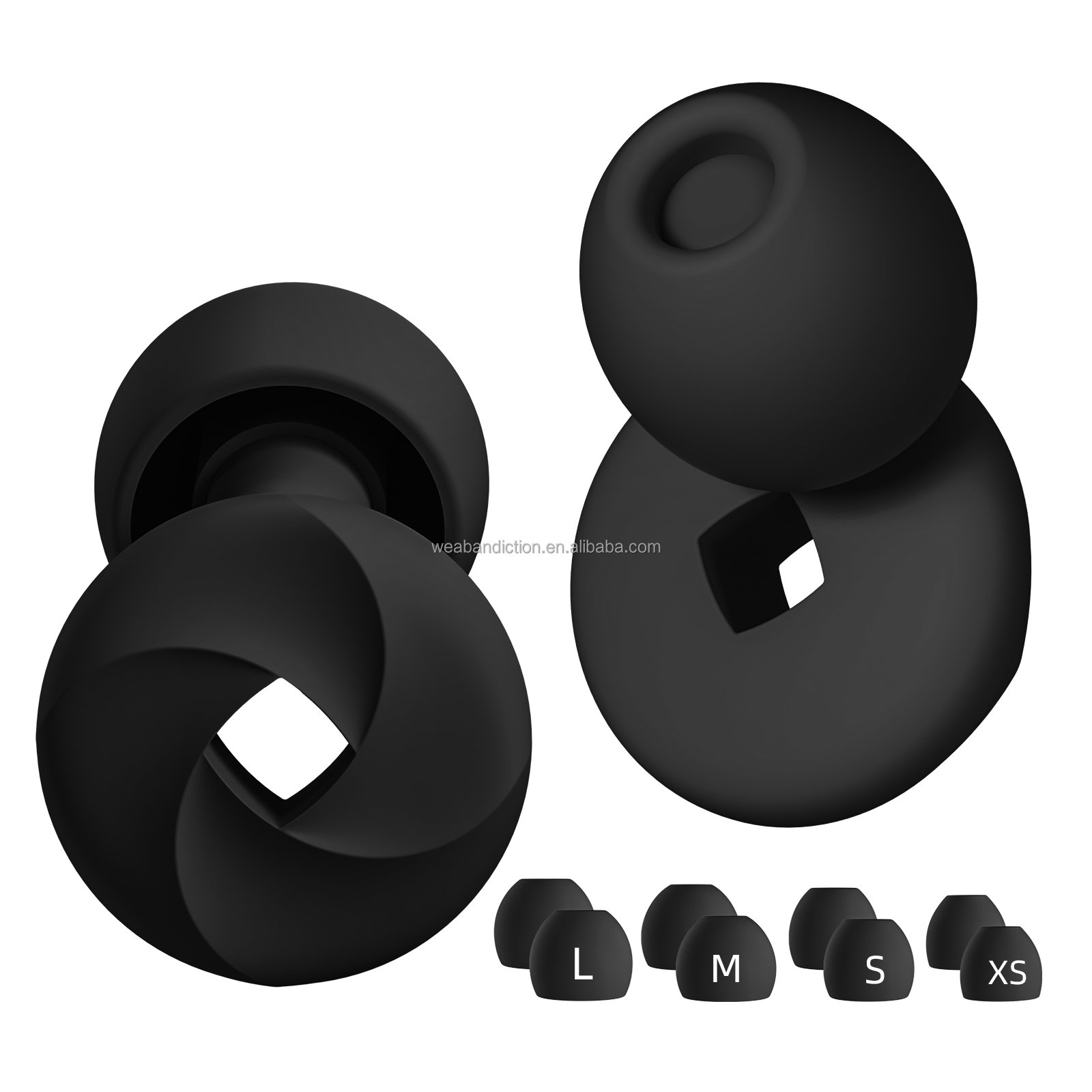 Customized logo sleeping ear plugs hearing protection adjustable reusable noise cancellation earplugs for sleep