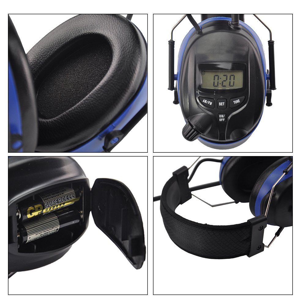 China Factory Soundproof Noise Reduction Ear Muff Hearing Protection AM/FM Safety Earmuffs