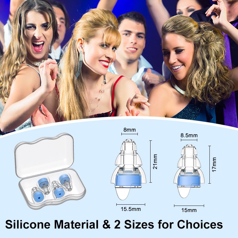 Custom Safety Hearing Protection Soundproof Silicone Earplugs Noise Reduction Festival Concert Ear Plugs