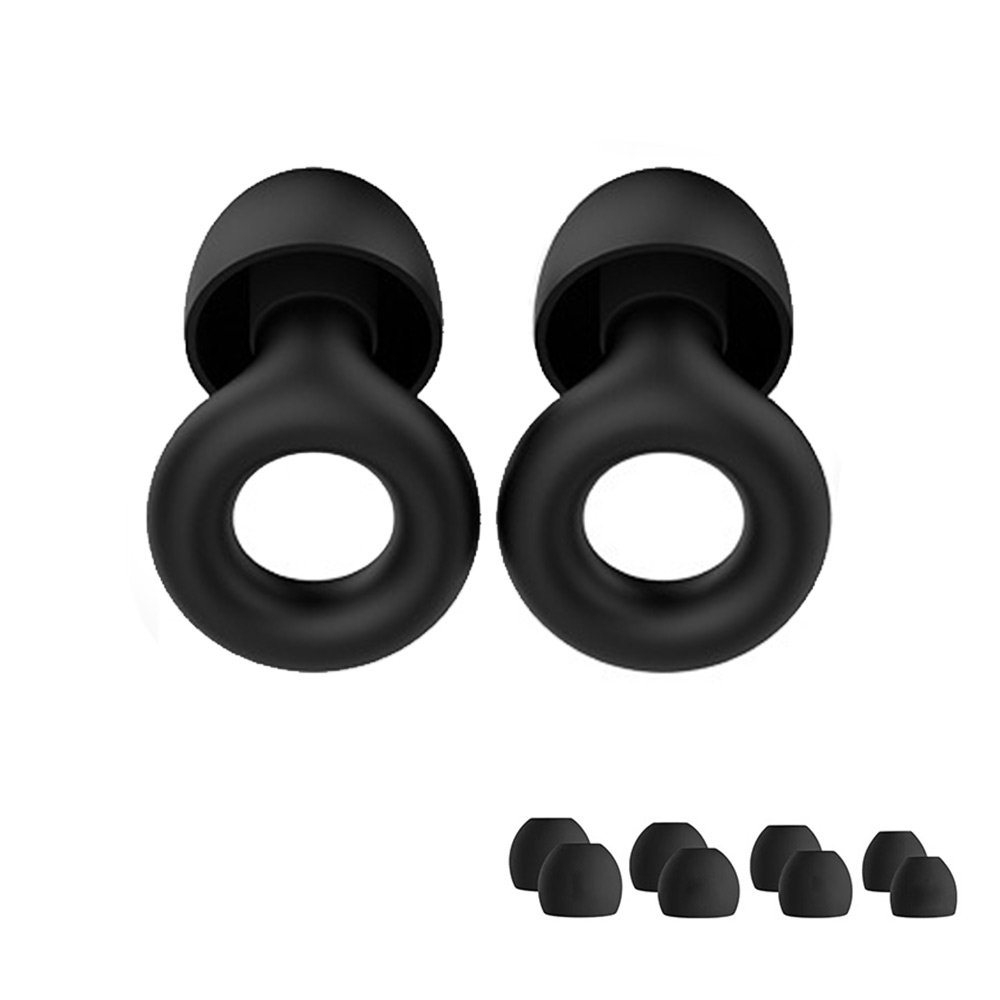 High Fidelity Earplugs Noise Reduction Reusable Hearing Protection 28dB Soft Silicone Ear Tips in XS/S/M/L for Sleeping