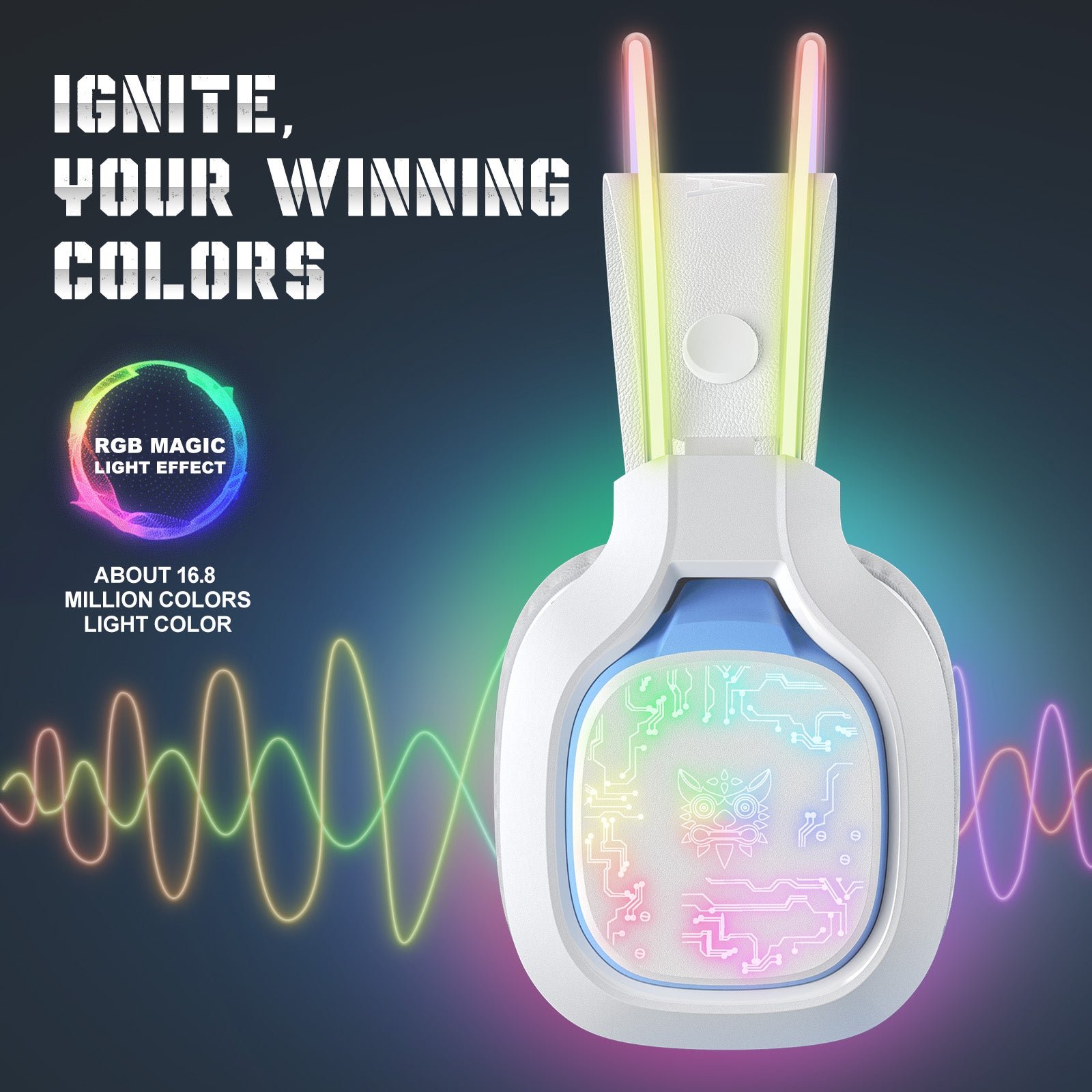 ONIKUMA X22 TWS High Quality Over-ear Stereo Headphones Soft Head Pad Wired Gaming Headsets with HD Mic