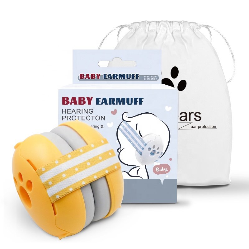 Custom design noise reduction muffy baby ear protection defenders safety hearing sleeping baby earmuff