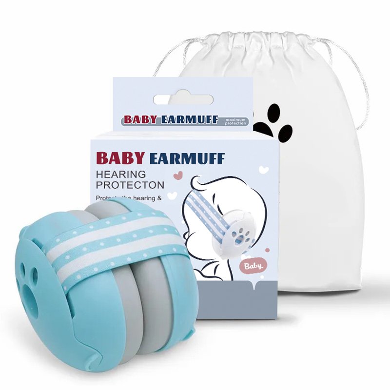 Custom design noise reduction muffy baby ear protection defenders safety hearing sleeping baby earmuff