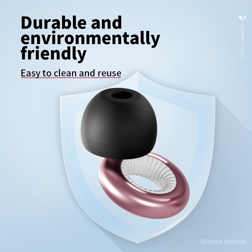 Reusable Ear Plugs for Noise Cancelling Hearing Protection Earplugs for Sleep Silicone Earplugs for Sleeping Noise Cancelling
