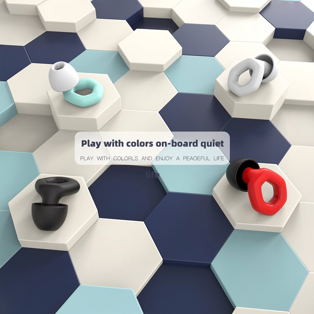 Silicone Noise Cancelling Earplugs With Carrying Case Hearing Protection Ear plugs Sleeping Study Concert Motor Sports