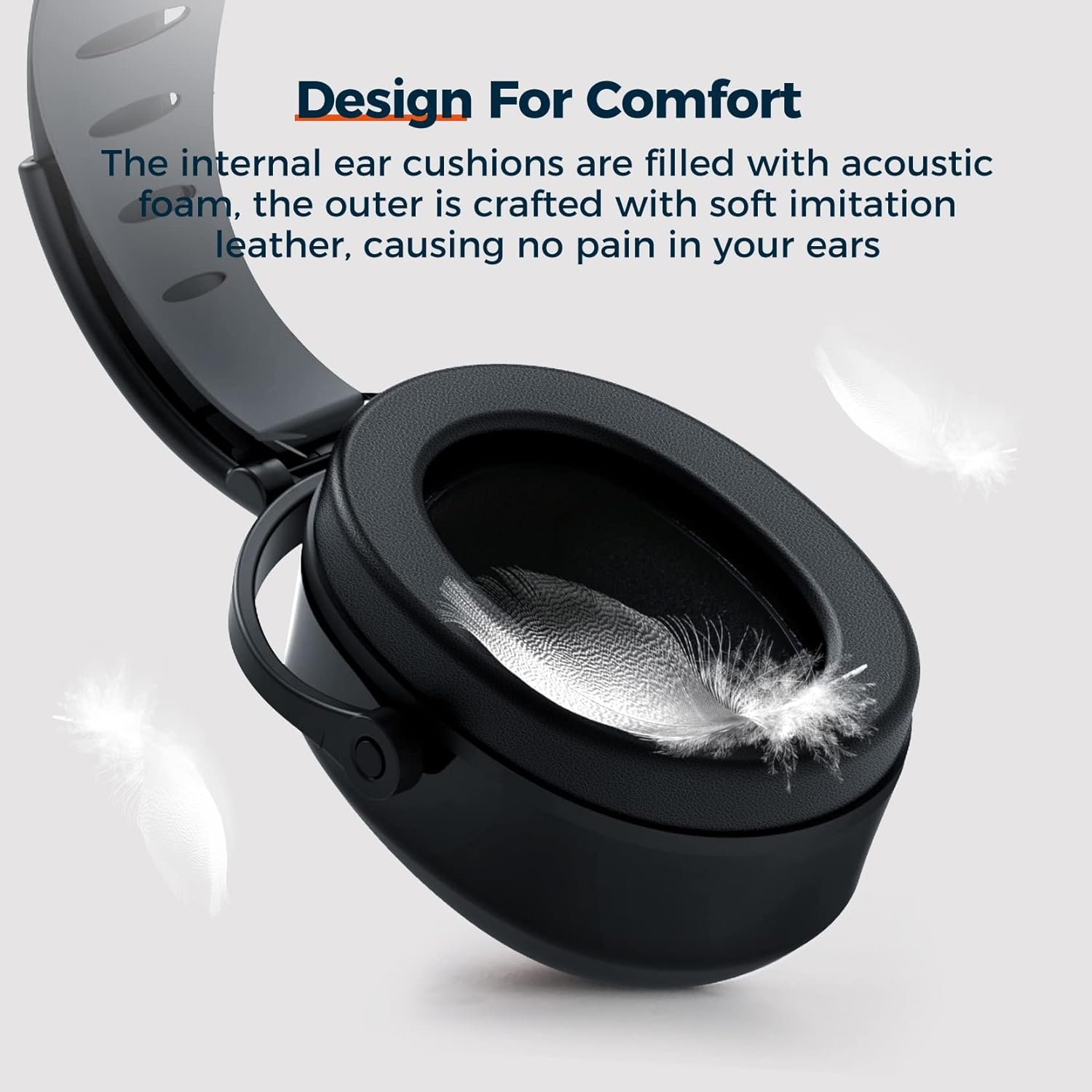 Noise Cancel Sound Blocking Ear Plugs Soundproof Earmuffs Reduction Shooting Protection Reducing Hearing Headset
