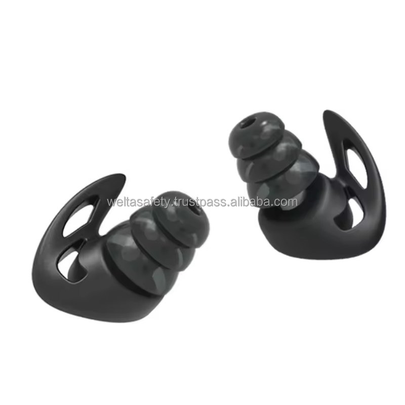 Welta Noise Cancelling Sound Insulation Hearing Protection Noise Reduction Music Ear Plugs Sleeping Silicon Earplugs with Case