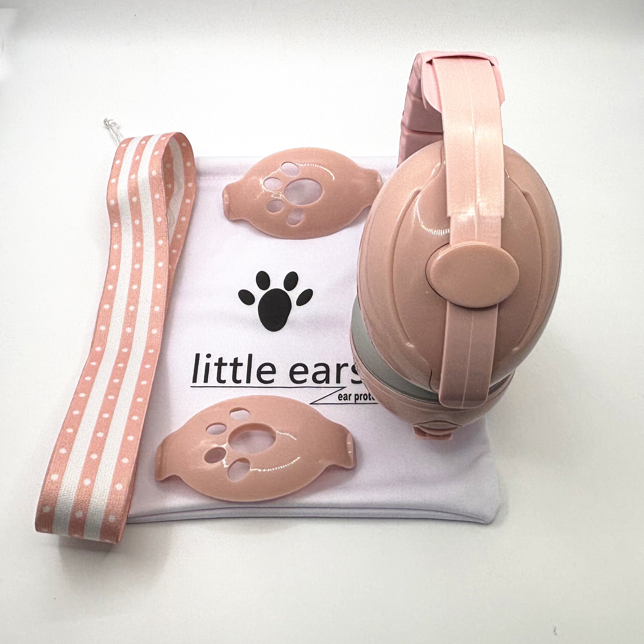 2 in 1 Baby Hearing Protection Ear Protection Earmuffs babies Toddlers ear protection ear muffs Hearing Protector airplane Pink