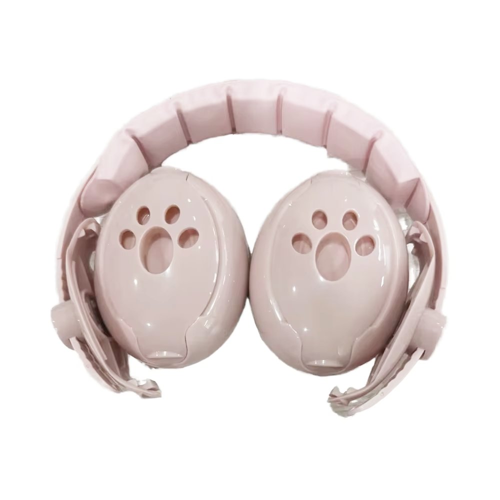 2 in 1 Baby Hearing Protection Ear Protection Earmuffs babies Toddlers ear protection ear muffs Hearing Protector airplane Pink