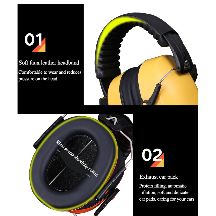 Factory Direct Anti-Noise Industrial Safety Earmuffs Soundproof Hearing Protection for Learning Shooting & Target Practice