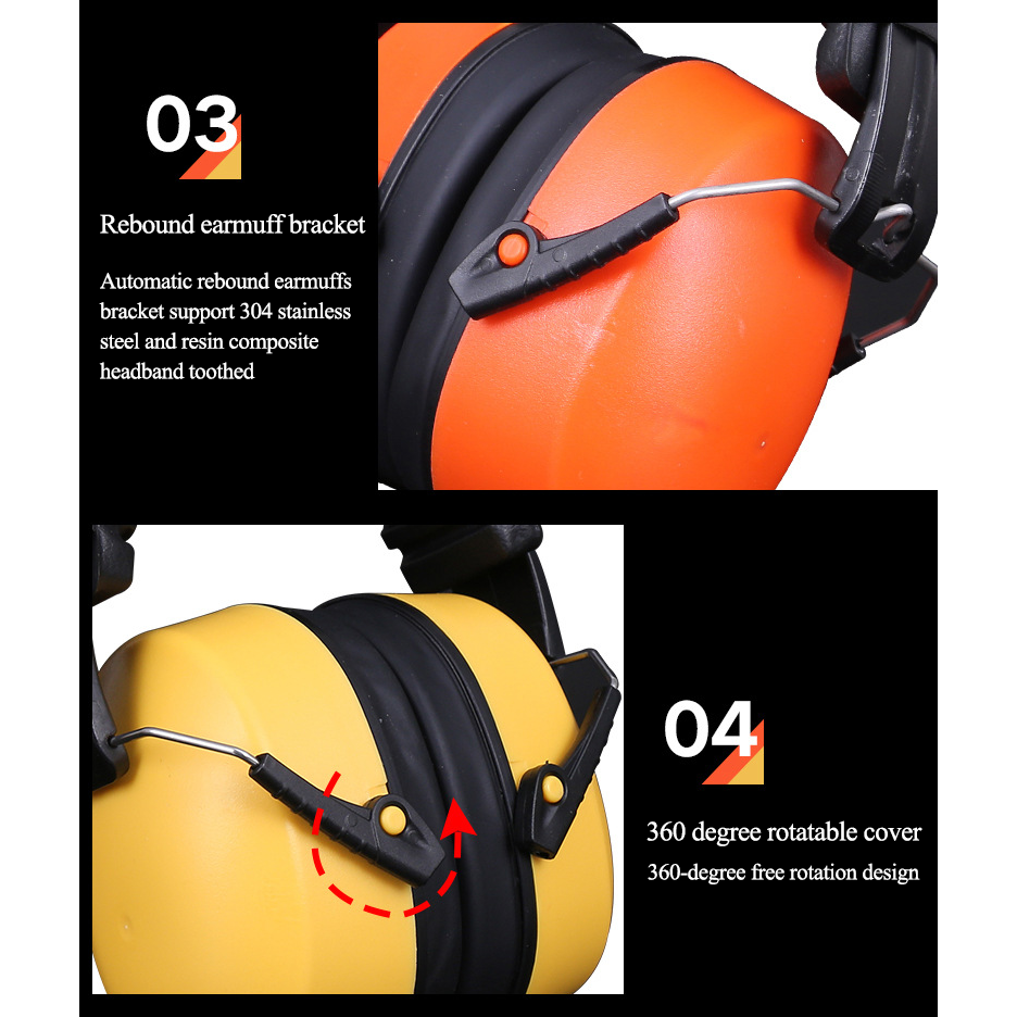 Factory Direct Anti-Noise Industrial Safety Earmuffs Soundproof Hearing Protection for Learning Shooting & Target Practice