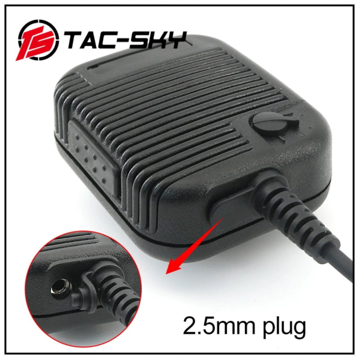 Ts Tac-Sky 6 Pin PTT Adapter Handheld Tactical Speaker Microphone Walkie Talkie PRC 148/152/163 Tactical Hearing Protection