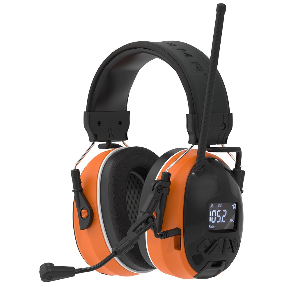 Industrial manufacturing hearing protection earmuffs electronic noise pickup reduction cancelling earmuffs fm radio