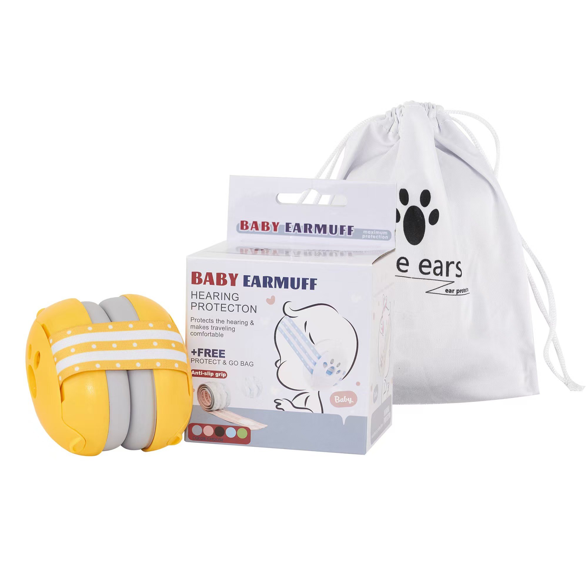 Hearing Protection Baby Earmuffs 25dB Noise Reduction Child Noise Cancelling Headphones Soft Safety Baby Earmuffs