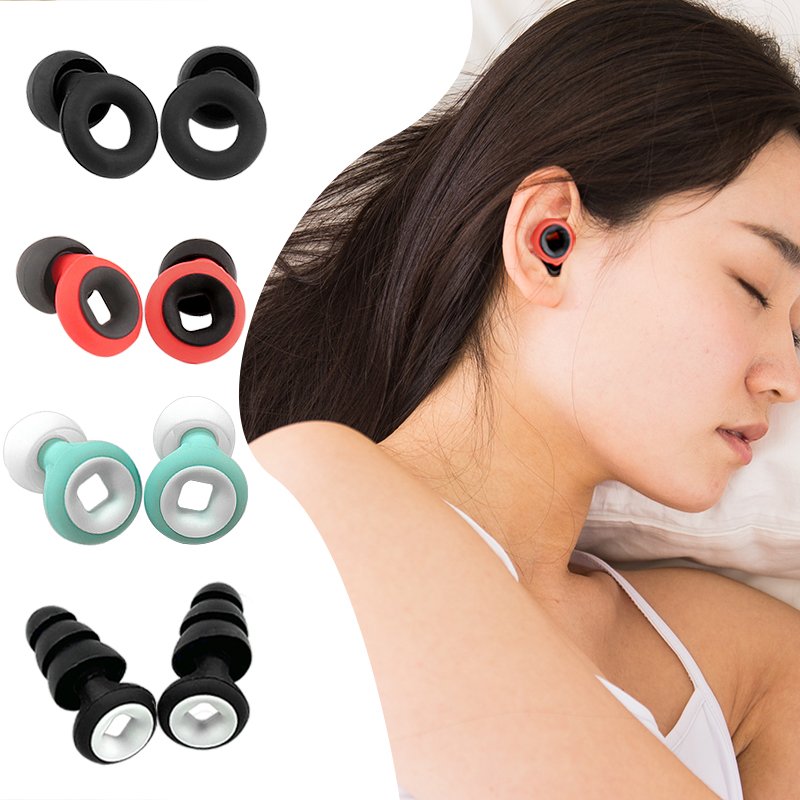 Soft Reusable Hearing Protection in Flexible Silicone Quiet Ear Plugs for Noise Reduction