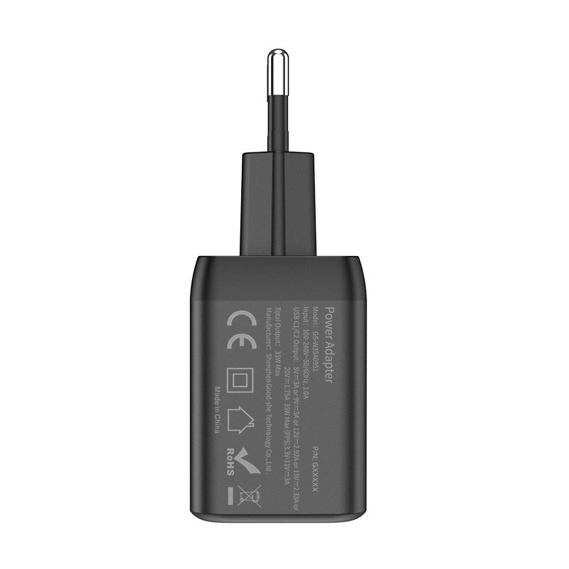 An sleekly sophisticated intelligent versatile portable eco-conscious powerful 35W double charger