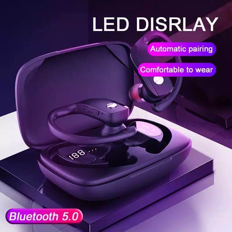 New T16 Earhook TWS Earphones Sports in-ear Headphones Noise cancelling Gaming headset Auriculares Gamer true Wireless earbuds