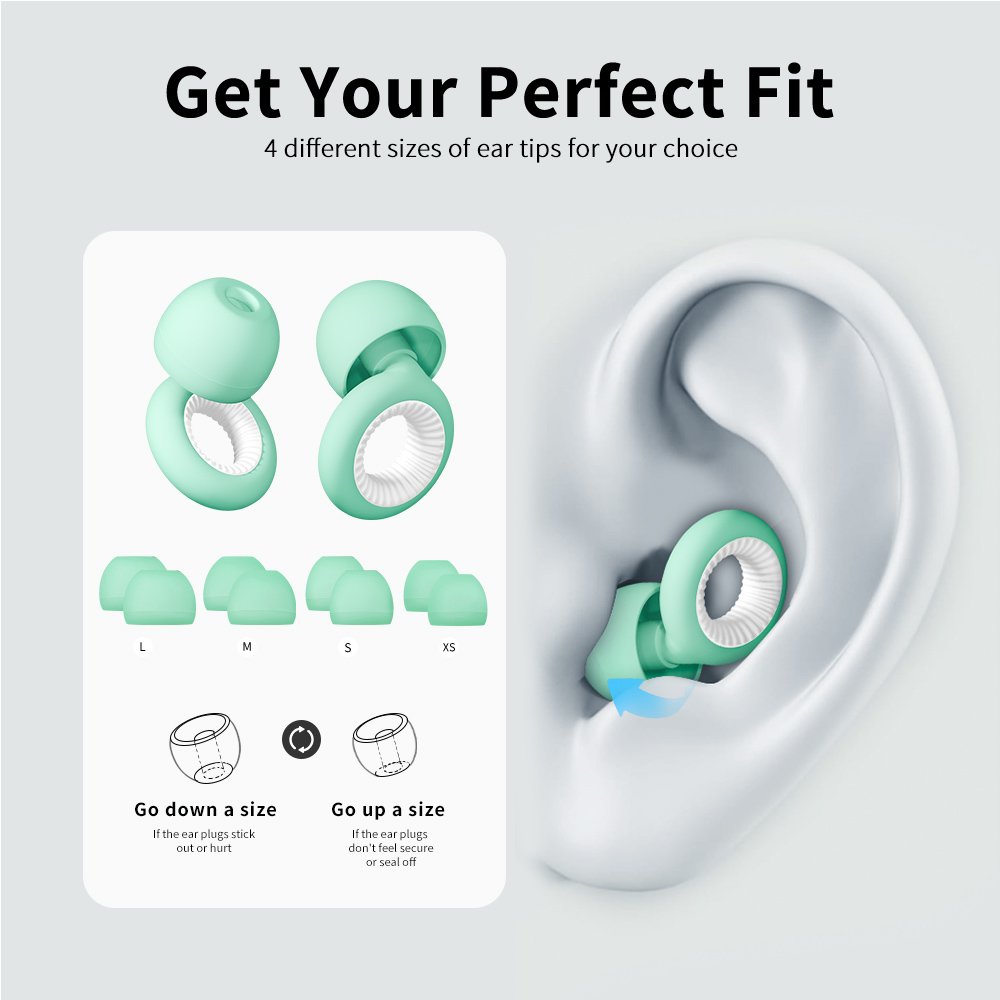 Customised LOGO Reusable Silicone Ear plugs Noise Reduction Safety Hearing Protection Silicone Earplugs Sleeping Ear plugs 28DB