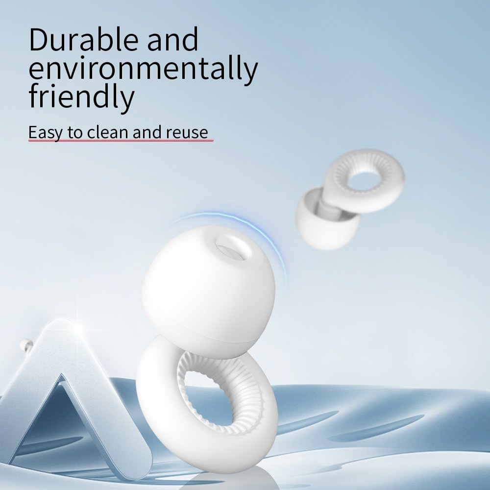 Customised LOGO Reusable Silicone Ear plugs Noise Reduction Safety Hearing Protection Silicone Earplugs Sleeping Ear plugs 28DB