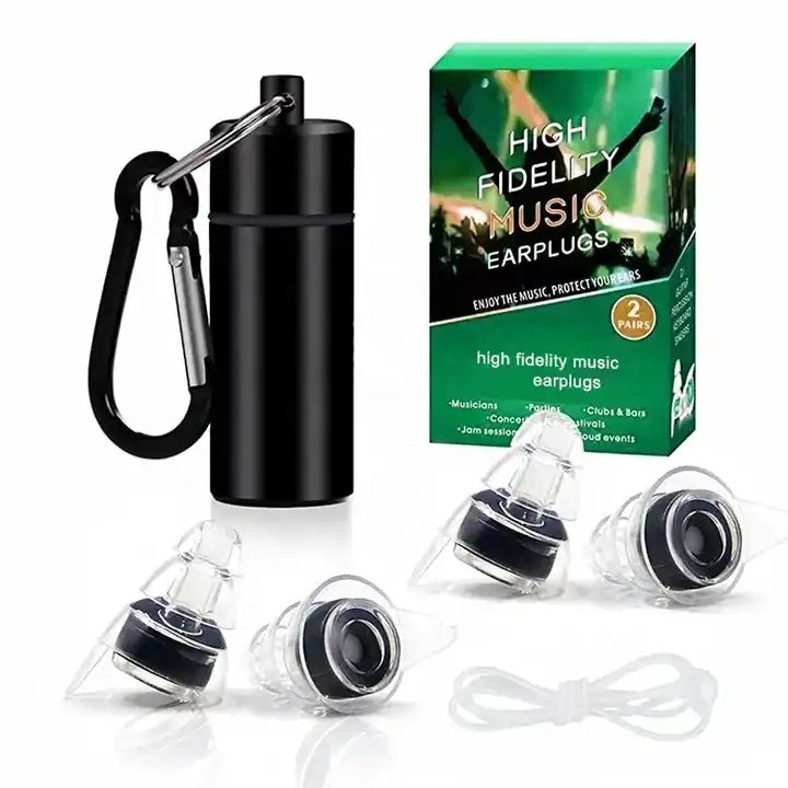 High Fidelity Concert Ear Plugs Hearing Protection Eco Friendly Noise Reduction Music Earplugs