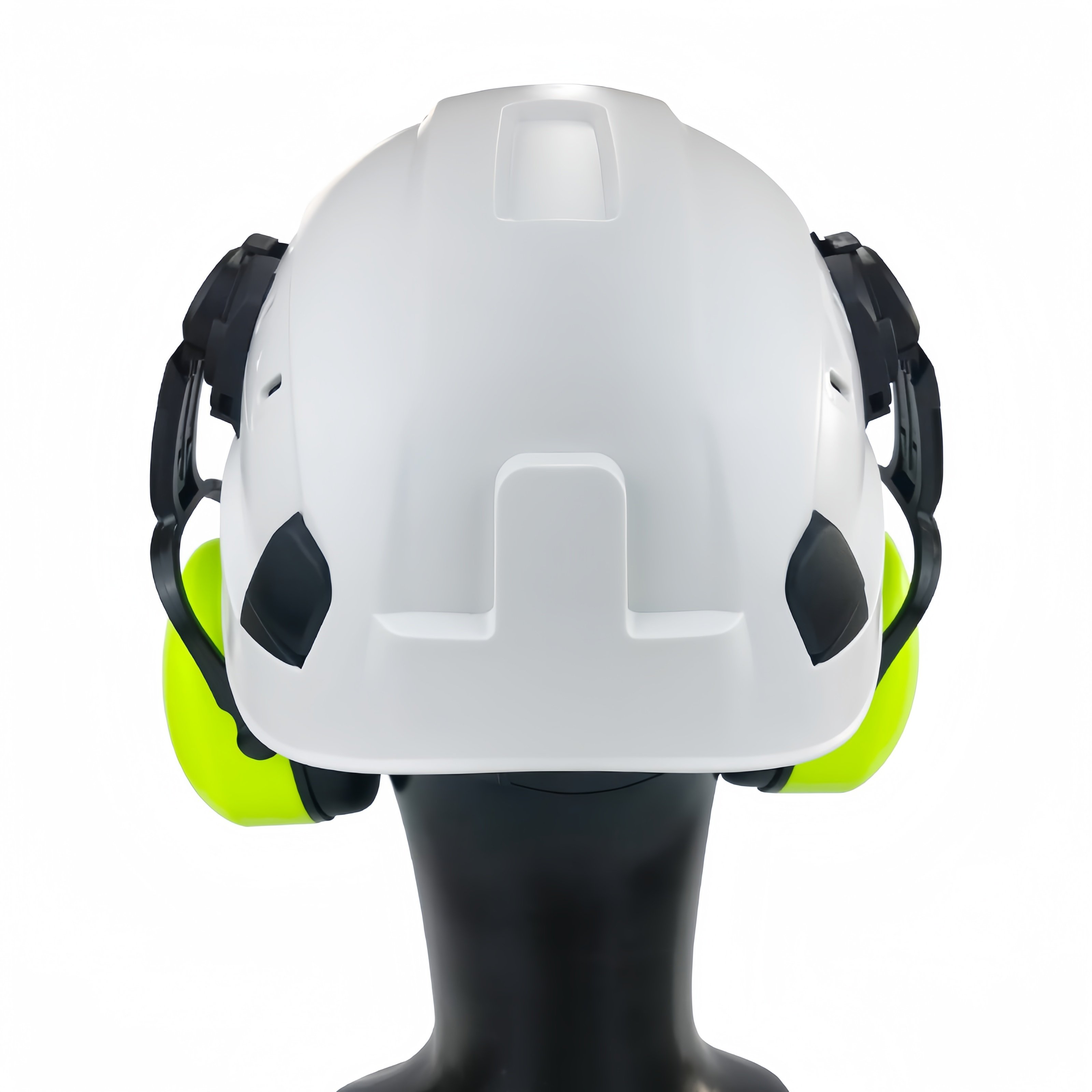 SAFENDER Hearing Protection Ear Muffs Attached with Safety Noise Reduction Safety Ear Muffs