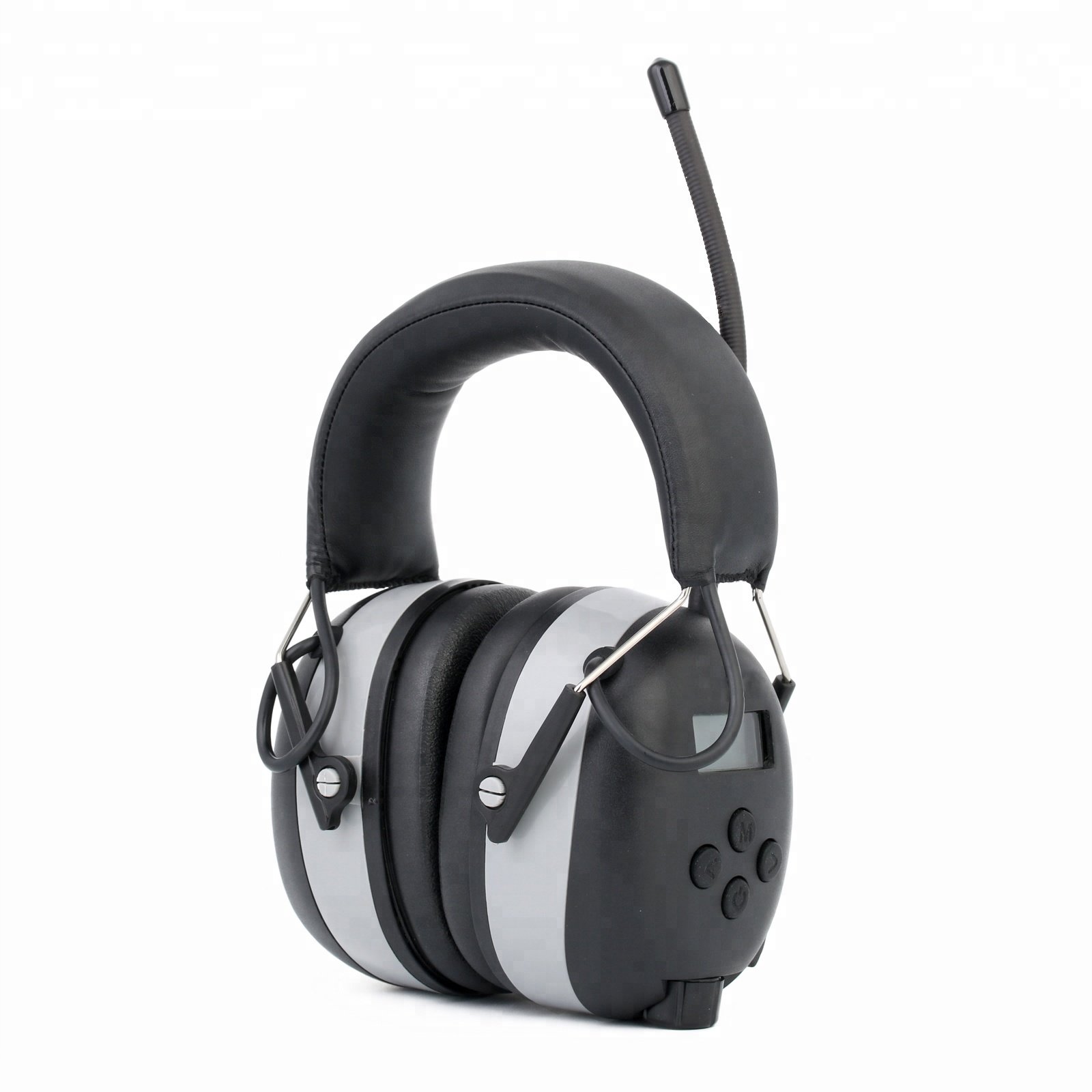 Electronic Hearing Protection Safety Ear Muffs Digital AM/FM Radio Headphones Soundproof Earmuff