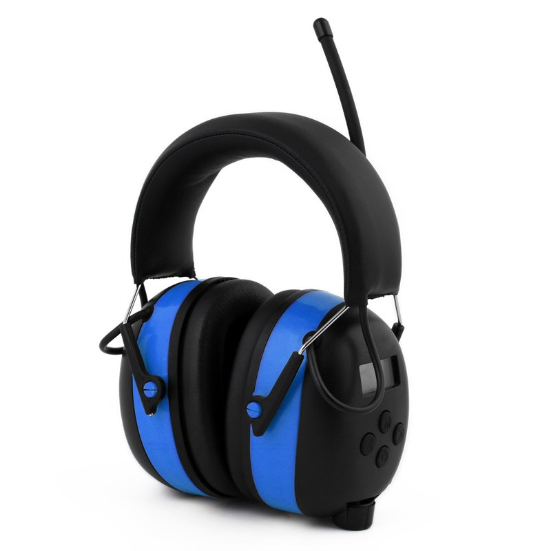 Electronic Hearing Protection Safety Ear Muffs Digital AM/FM Radio Headphones Soundproof Earmuff