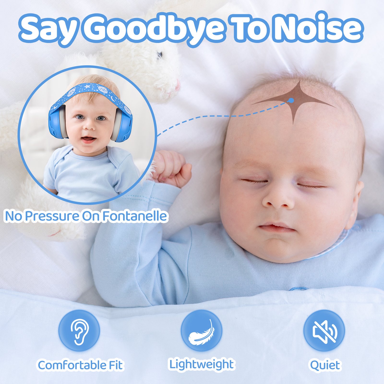 Hearing protection baby ear muffs noise protection ear defenders baby products earmuff protection