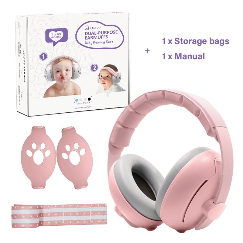 2024 Hot Sale 2-in-1 Baby Earmuffs Sleep and Hearing Ear Muff 0-4 Years Kids Hearing Protection for Babies