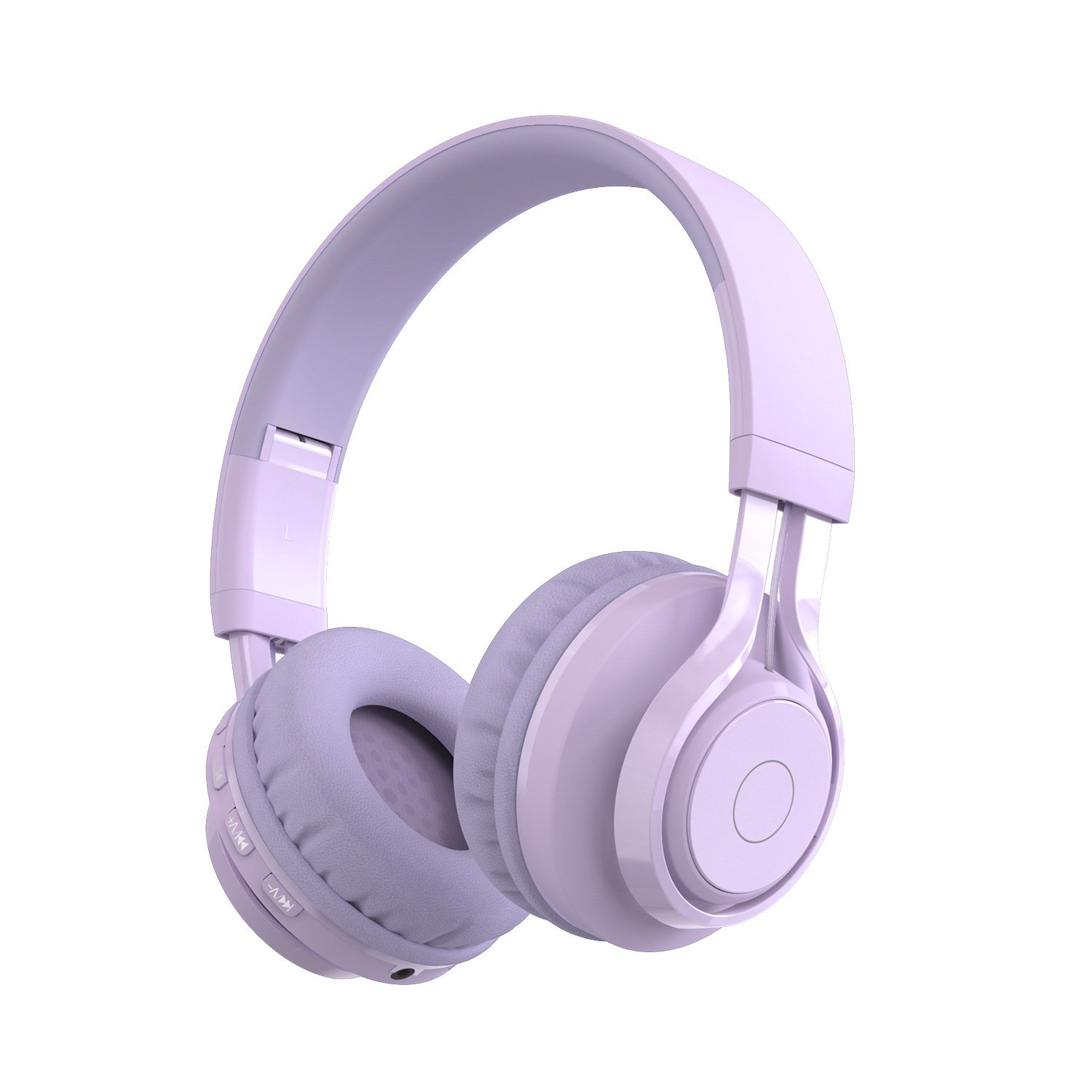 On-Ear LED Light Kids Headphones with 85dB Volume Limited Hearing Protection Wireless BT5.0 Microphone for Kids