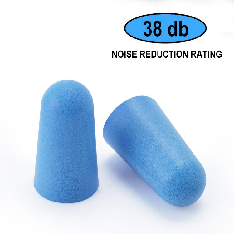 Hearing Protection 100 Pairs PU Foam Ear Plugs Custom Logo 38dB Noise Reduction Sleeping Earplugs with Logo
