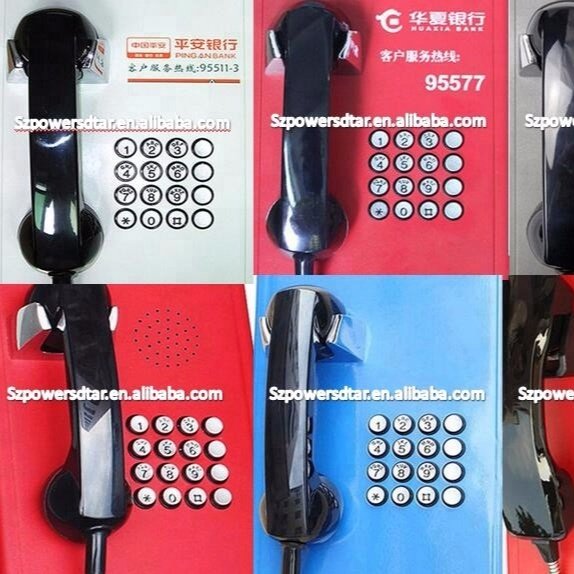Public industrial telephone receiver, hotel reception telephone receiver, black phone loudspeaker