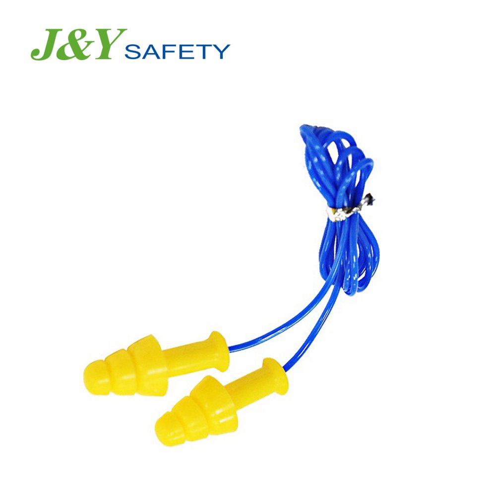 Custom Christmas Tree Shaped Hearing Protection Sleep Ear Plugs Silicone Earplugs with cord