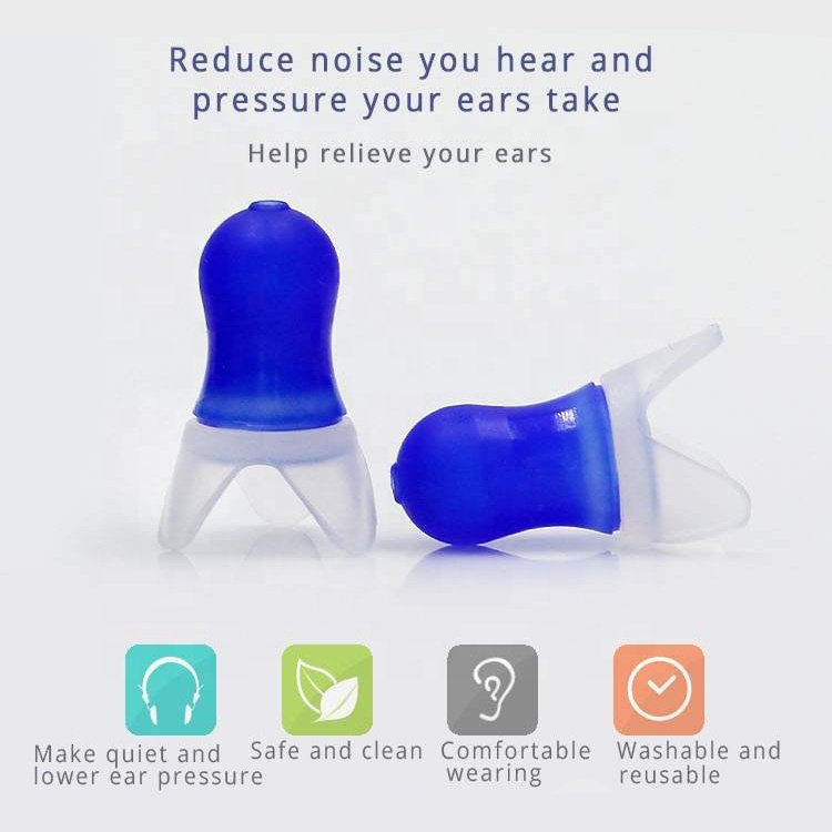 Pressure Relief Plane Travel Hearing Protection silicone Flying earplugs Prevent Ear Pain Reduce Noise for Adults and kids