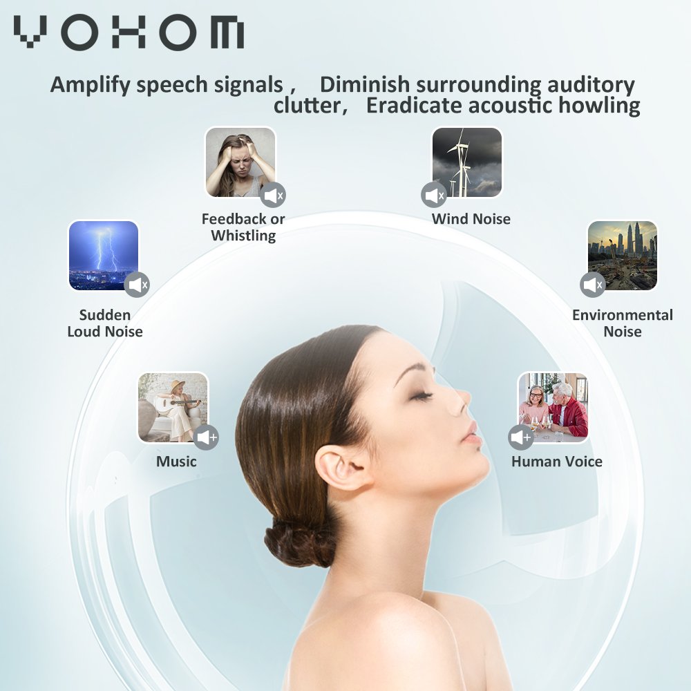 China Product Digital Rechargeable Noise Cancelling Hearing Aids for Deaf Hearing Aid for Senior