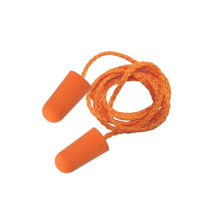 Security Protection Noise Reduction PU Earplugs Nylon Thread Workers Hearing Protection Individuals