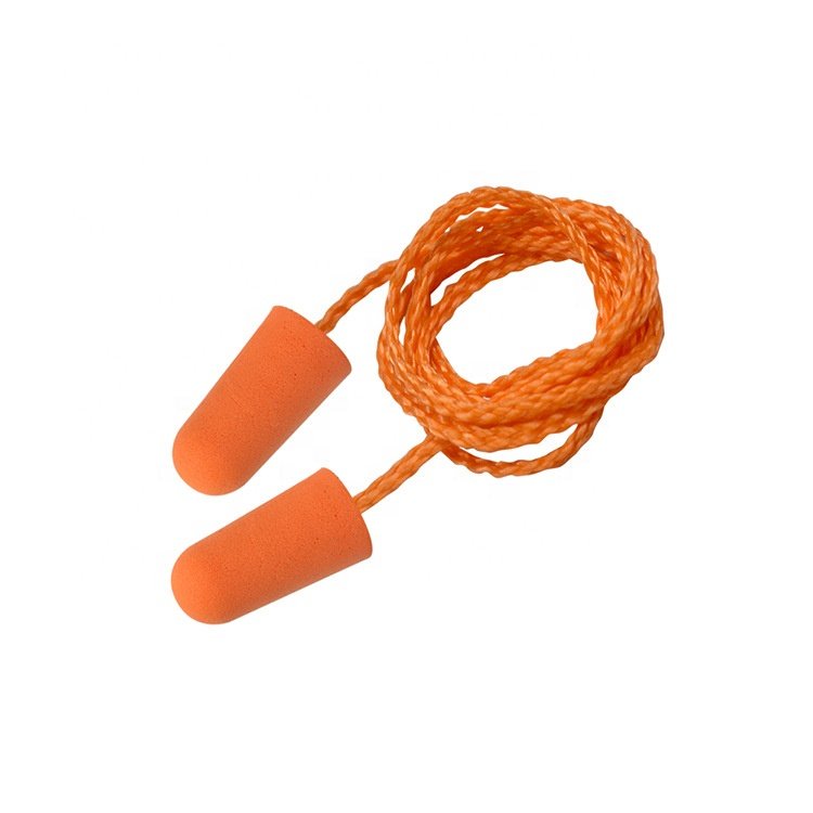 Security Protection Noise Reduction PU Earplugs Nylon Thread Workers Hearing Protection Individuals