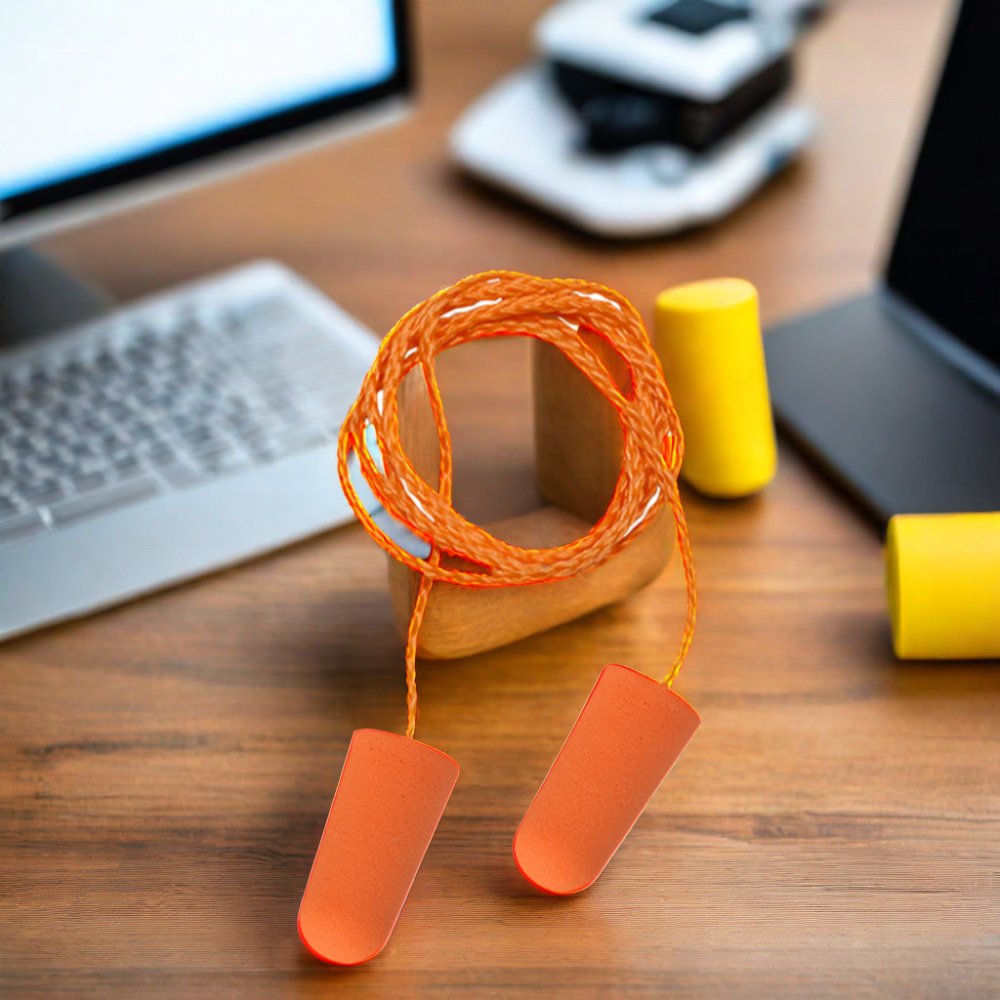 Security Protection Noise Reduction PU Earplugs Nylon Thread Workers Hearing Protection Individuals