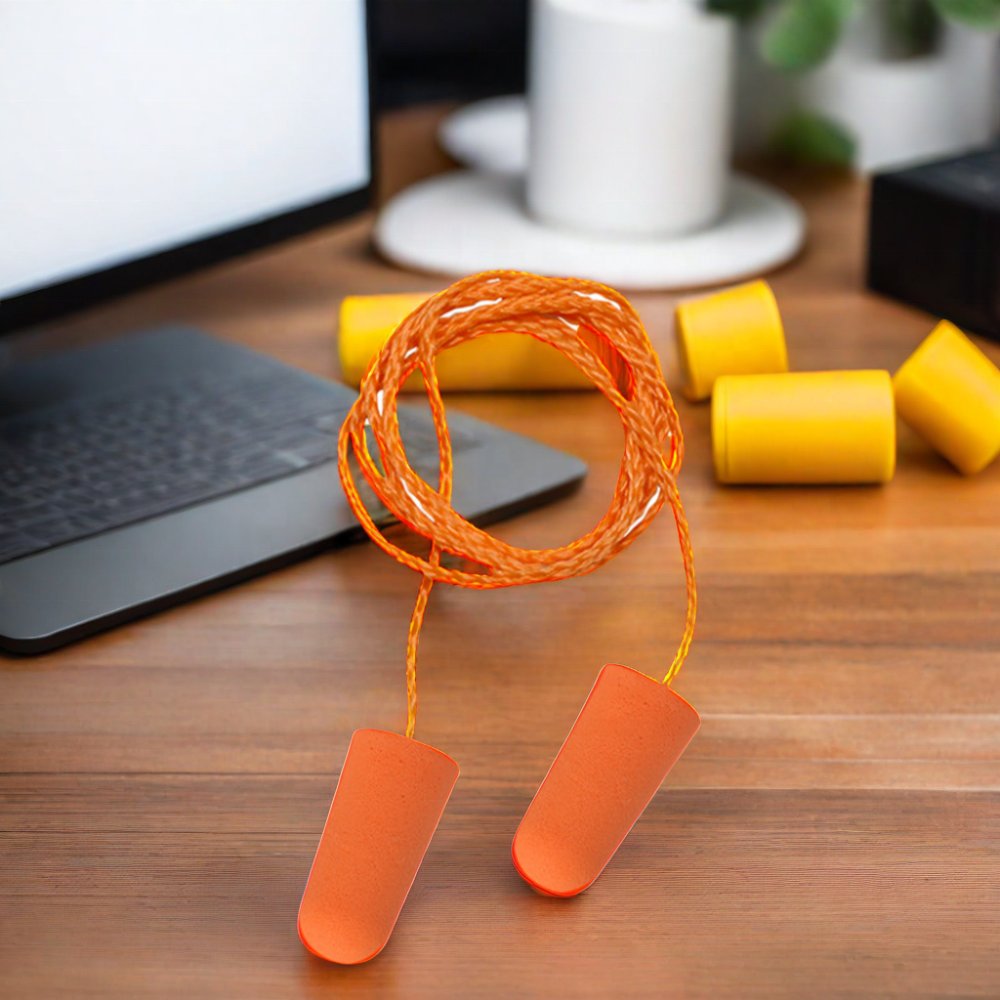 Security Protection Noise Reduction PU Earplugs Nylon Thread Workers Hearing Protection Individuals