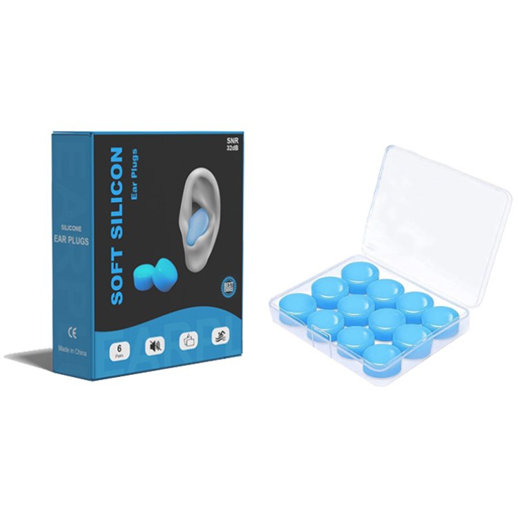 Certified Mouldable Silicone Ear Plugs Waterproof Noise Reduction with 27dB Reusable Hearing Protection Safety Feature