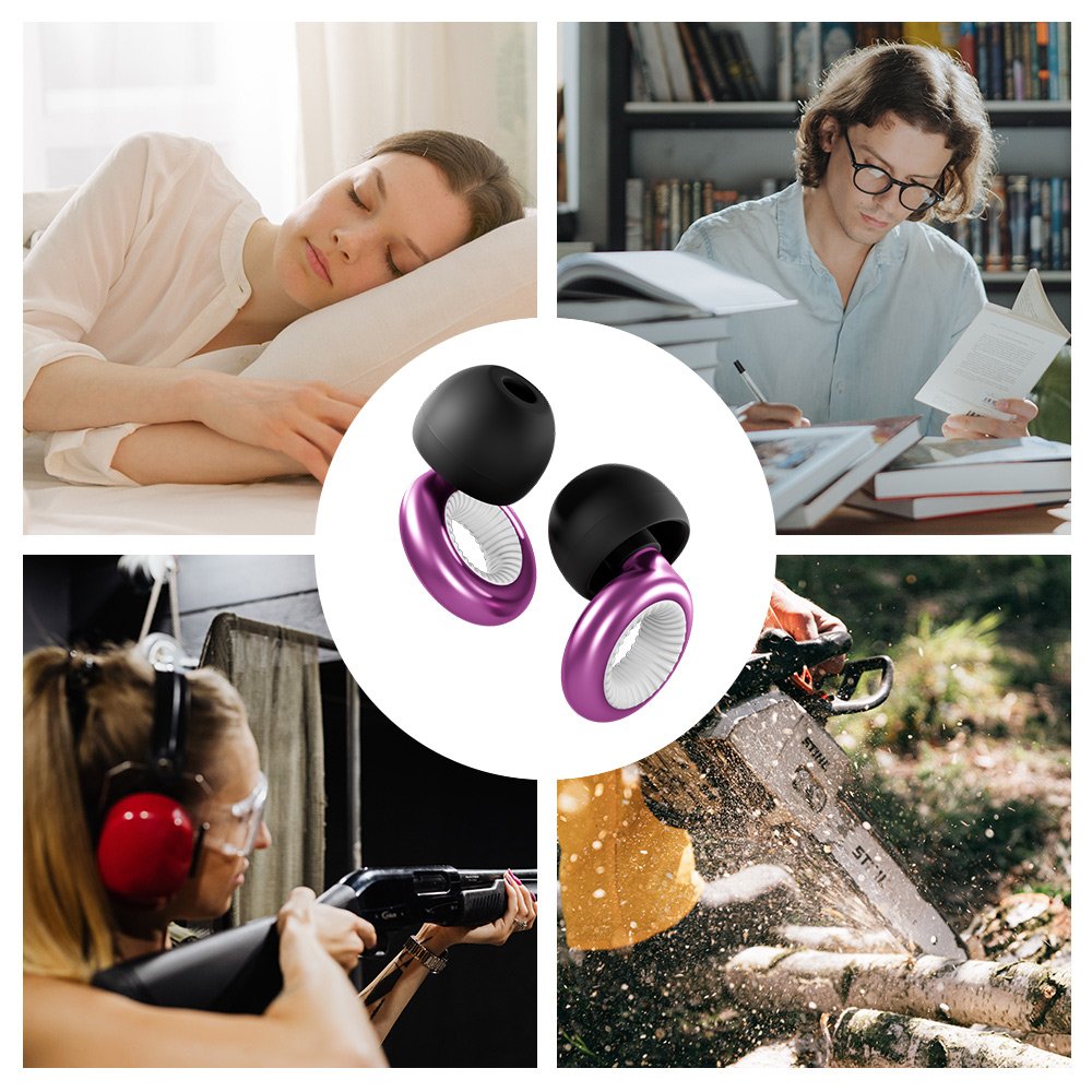 Wholesale Customized Logo Reusable High Fidelity Concert Earplugs Sleeping Earplugs Noise Reduction Hearing Protection