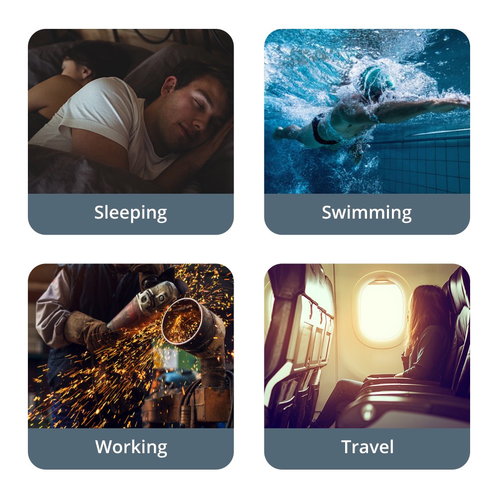 highest decibel hearing protection design Ear Plugs Noise Canceling for Sleep Concert Study Work Reading Cycling