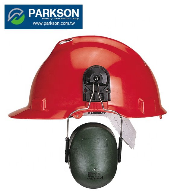 Taiwan Industrial Worker Safety Helmet Earmuff Combo Head Hearing Protection Gear Safety Equipment