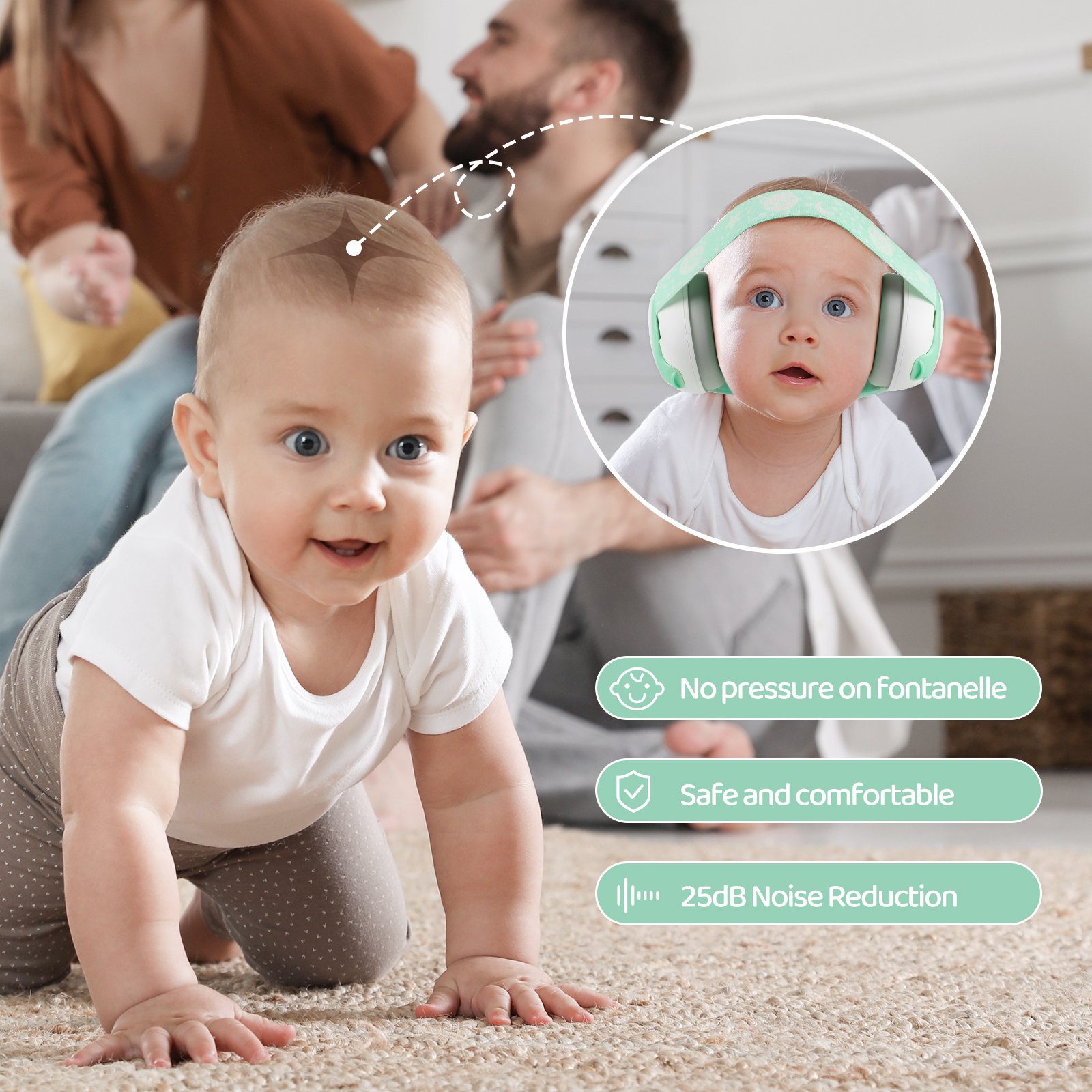 Ear Protection Soundproof Hearing Protection Baby Ear Defenders Baby Ear Muffs Noise Protection