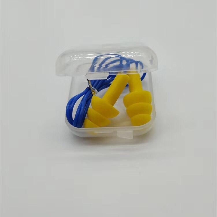Soundproof Reusable silicone earplugs hearing protection waterproof swimming ear protection ear plugs